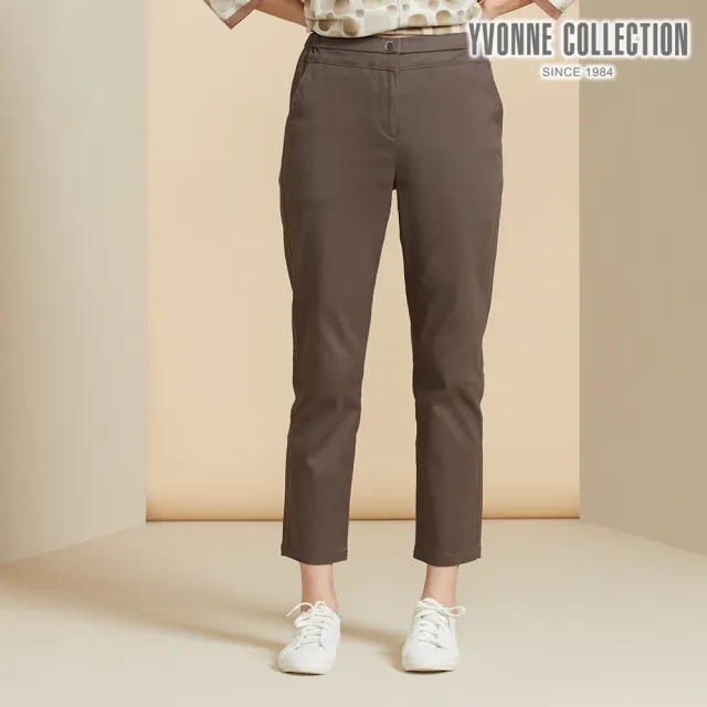【YVONNE 以旺傢飾】斜紋磨毛長褲-永恆灰