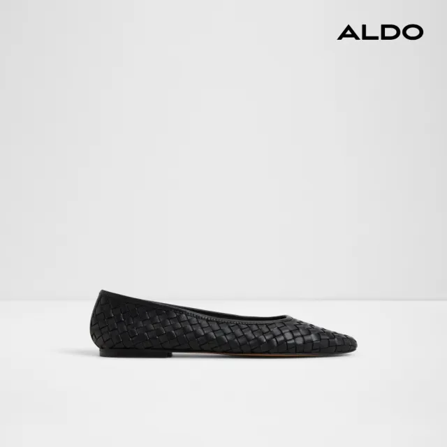 【ALDO】ADRABRINNA-編織娃娃鞋-女鞋(黑色)