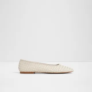 【ALDO】ADRABRINNA-編織娃娃鞋-女鞋(白色)
