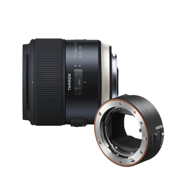 【Tamron】SP35mm F/1.8 Di USD Model F012 For Sony A接環(平輸)+LA-EA5 鏡頭轉接環(公司貨)