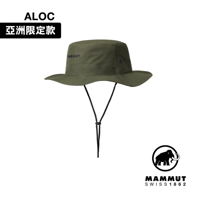 【Mammut 長毛象官方直營】Climate Gore-Tex Hat AF 防風防水漁夫帽 深沼澤綠 #1191-01950