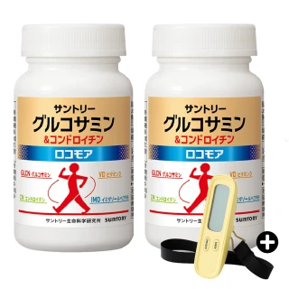 momo保健補給組【Suntory 三得利】固力伸葡萄糖胺2罐+行李秤