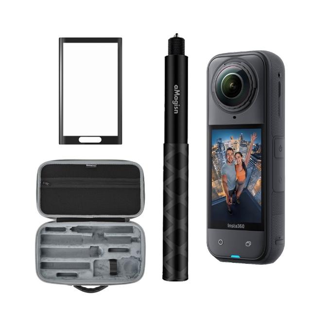 【Insta360】X5 360度8K全景運動相機 標準版 + 專屬配件(公司貨-戶外收納組)