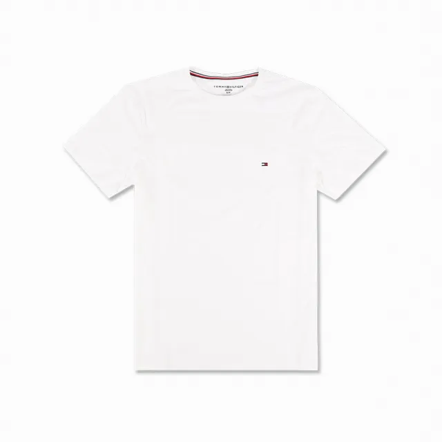 【TOMMY HILFIGER】經典小LOGO 短袖 素T(刺繡LOGO熱賣款)