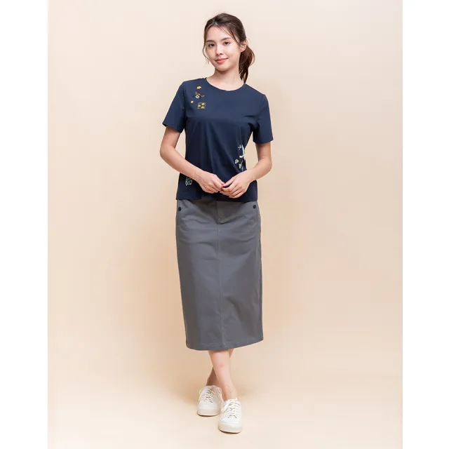 【perng yuh 芃諭名品】輕快飛舞 刺繡 T恤(2025 AW Collection|4C秋冬新品上市)
