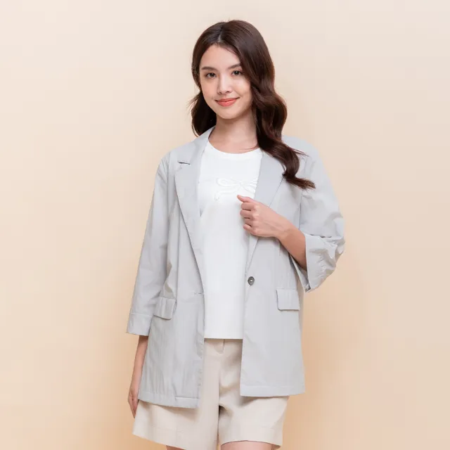 【perng yuh 芃諭名品】輕盈氣質 反折袖 西裝外套(2025 AW Collection|4C秋冬新品上市)