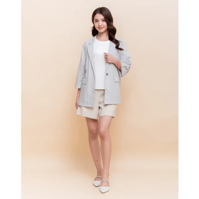 【perng yuh 芃諭名品】輕盈氣質 反折袖 西裝外套(2025 AW Collection|4C秋冬新品上市)
