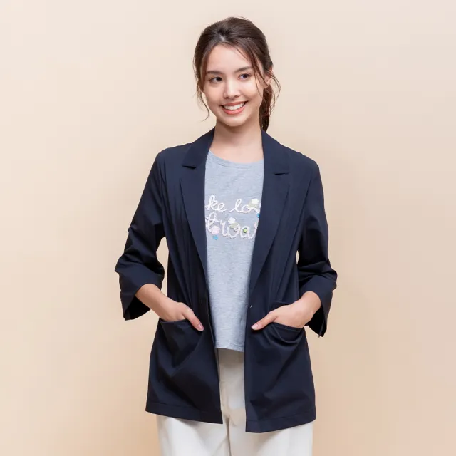 【perng yuh 芃諭名品】輕盈氣質 反折袖 西裝外套(2025 AW Collection|4C秋冬新品上市)