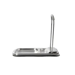 【美國OXO】直立式鍋蓋餐具架(維持檯面整潔 鑄鐵鍋蓋也適用 可折疊收納)