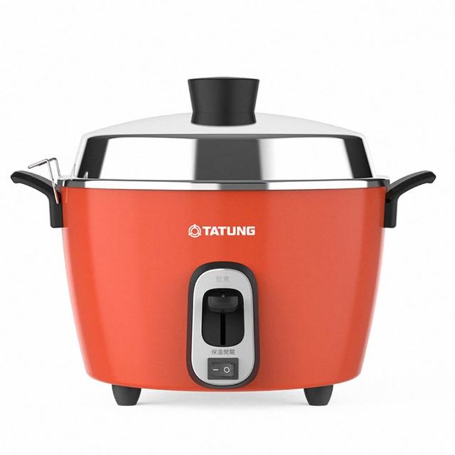 【TATUNG 大同】6人份經典紅異電壓220V不鏽鋼內鍋電鍋（僅國外適用）(TAC-06R-MV2LR)