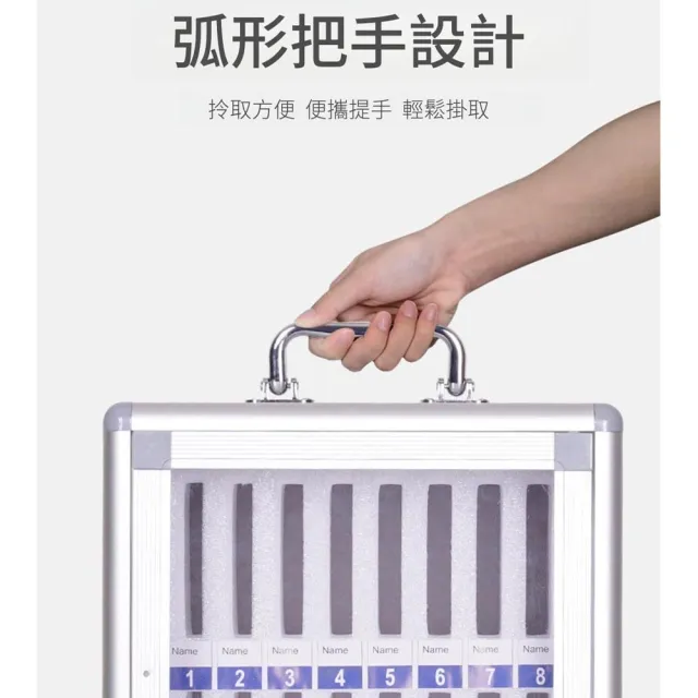 【GLOSEN】24位手機保管箱 手機存放箱 保險箱 存放櫃(透明可視窗/鋁合金/可掛墻可擺放/宿舍會議教室)