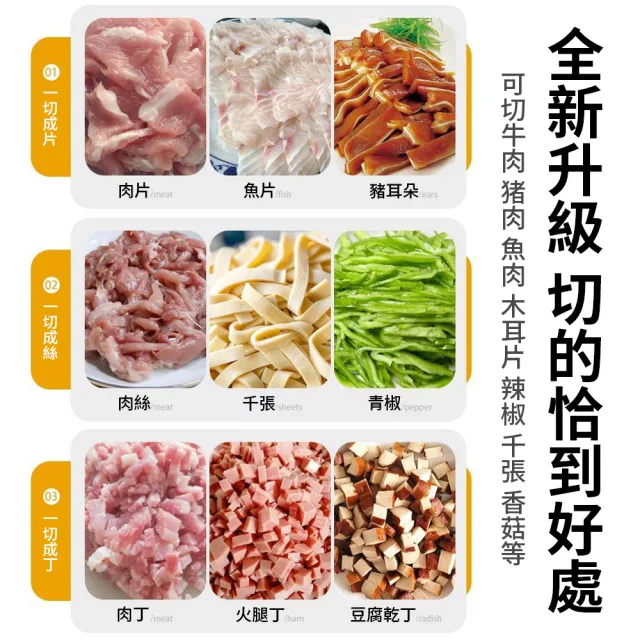 【tounichi 東日】營業用電動切片切肉機絞肉丁機(大功率電機/多功能一機多用)