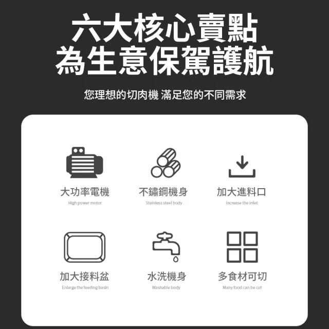 【tounichi 東日】營業用電動切片切肉機絞肉丁機(大功率電機/多功能一機多用)