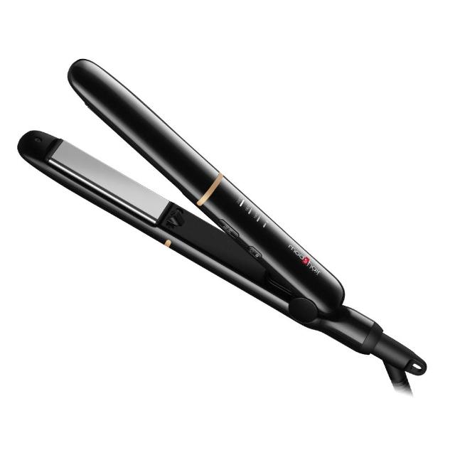 Mod’s Hair MHS-2476-K-TW 黑色直髮器,採用陶瓷發熱面與負離子技術,快速預熱至140/180/200℃,3段溫度調節,適合各種髮質。具國際電壓功能(100V-240V),可旋轉電源線設計,輕巧僅315g,中國製造,BSMI檢驗合格(T35056),享2年保固。完美護髮工具,讓秀髮順滑不毛躁! mods hair MHS-2476-K-TW