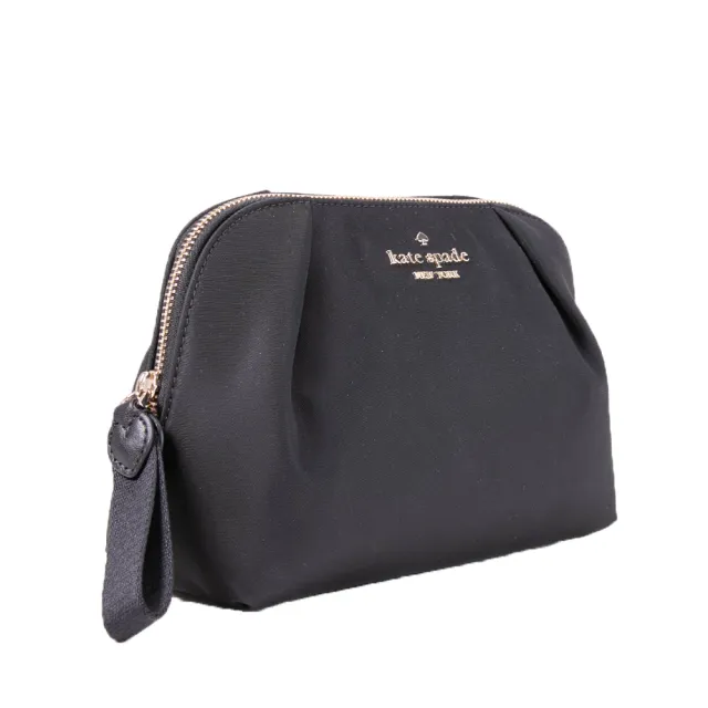 【KATE SPADE】Chelsea 尼龍ㄇ字拉鍊化妝包(黑色)