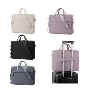 【OMG】15-16吋 單肩斜背大容量筆電包 防潑水防震氣囊手提電腦包 公事包 內膽包 商務包