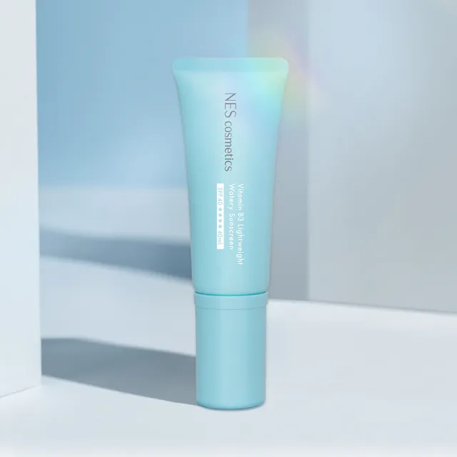 【NES cosmetics 恩藝偲】純物理B3防曬水凝乳(SPF40★★★★ / 妝前服貼不需卸妝)