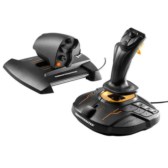 【Thrustmaster】圖馬斯特 T16000 FCS Hotas 飛行搖桿 油門節流閥 套裝(支援 PC)