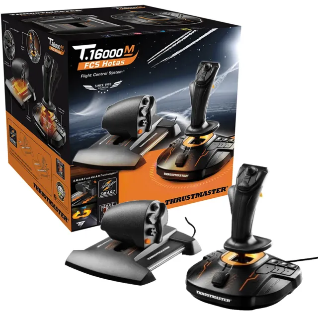 【Thrustmaster】圖馬斯特 T16000 FCS Hotas 飛行搖桿 油門節流閥 套裝(支援 PC)