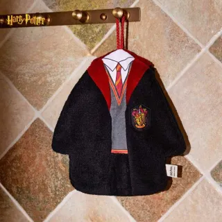 【Harry Potter 哈利波特】正版周邊葛來分多學院長袍嘿美貓頭鷹造型擦手巾毛巾(女友男友兒童交換聖誕禮物)