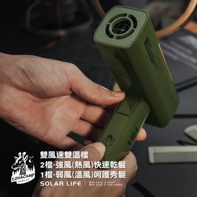 【樂活不露】戶外露營雷神吹風機 國際雙電壓(折疊吹風機 低瓦數吹風機 露營吹風機 旅行吹風機 國際雙電壓)
