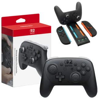 【Nintendo 任天堂】NS2 Switch2 Pro 控制器 手把+副廠控制器座充(台灣公司貨)