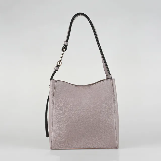 【FURLA 芙拉】FURLA NUVOLA肩背/手提水桶包(mini/灰)