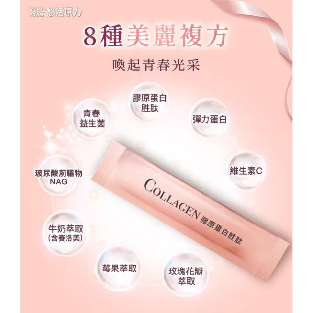 【悠活原力】悠活煥妍膠原蛋白精華粉(15包/盒 維生素C 膠原蛋白胜 玻尿酸 父親節送禮)
