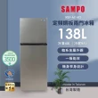 【SAMPO 聲寶】58H快配momo獨家★138公升一級能效定頻系列雙門冰箱(REF-M14G)