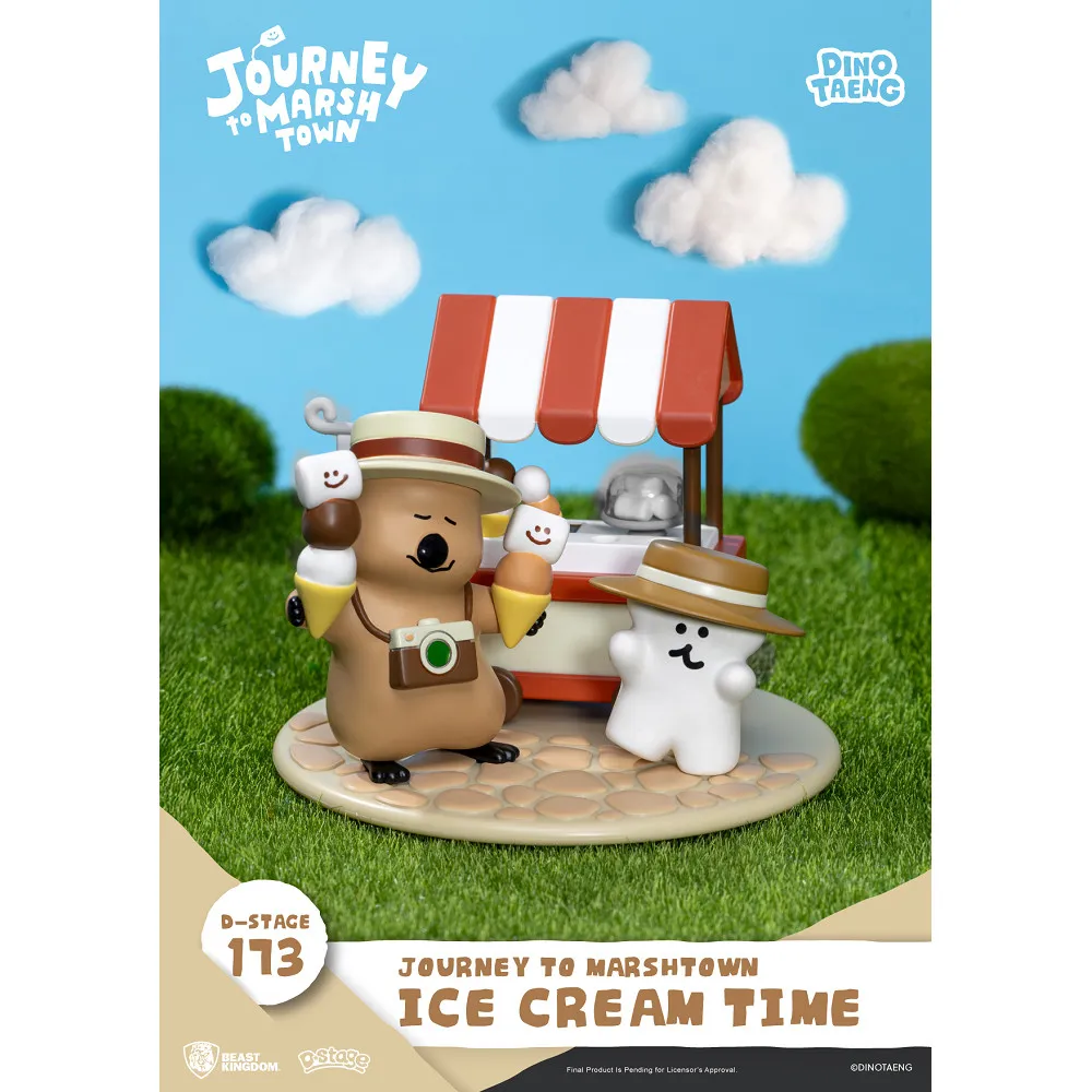 Beast Kingdom 野獸國】夢-精選-173 DINOTAENG 呆萌町小鎮廣場冰淇淋時光(QUOKKA & BOBO) - momo購物網-  好評推薦-2026年1月