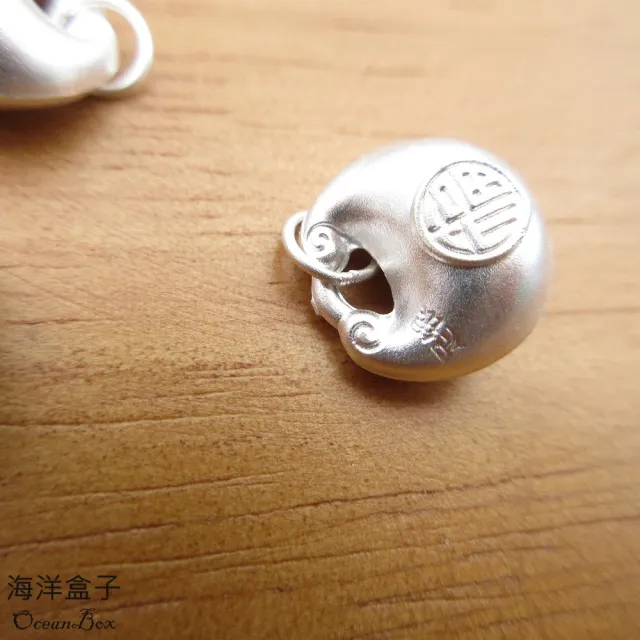 【海洋盒子】寶寶飾品吊墜小胖福S999足銀純銀吊墜(單墜價格)