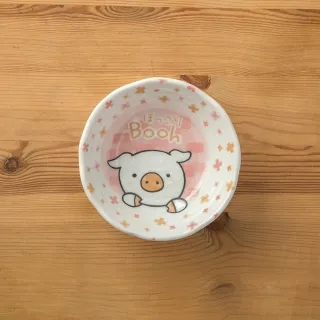 【LohasPottery 陸寶】日本製 美濃燒 動物卡通釉下彩壓紋 5.5吋卡通缽(湯碗 甜品碗)