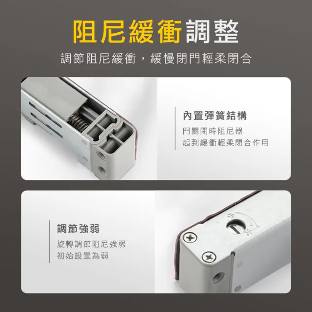 關門緩衝器 自動關門 自動閉門器 關門靜音 木門緩衝阻尼器 閉門器 緩衝器 阻門器 關門器 門弓 630-DSDLB