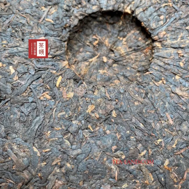 【茶韻】普洱茶2001年中茶牌紅印珍藏熟餅357克/餅 陳年普洱老茶(熟茶/附茶樣10克.收藏盒各1)