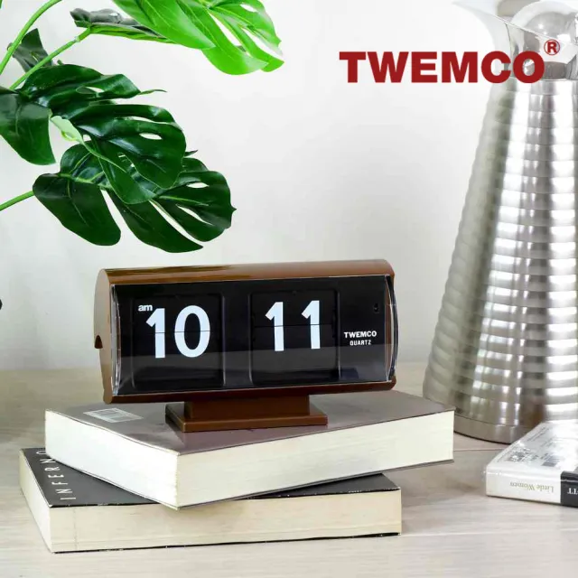 【TWEMCO】QT-30T 翻頁鐘 時鐘 復古半圓(共5色)