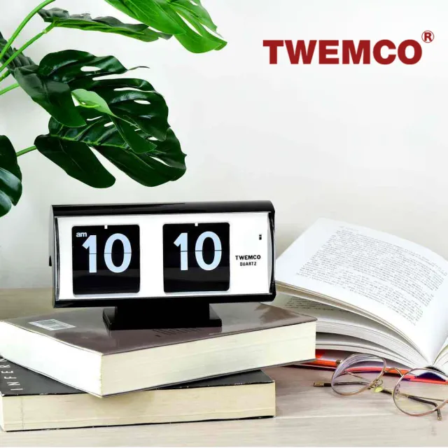 【TWEMCO】QT-30T 翻頁鐘 時鐘 復古半圓(共5色)