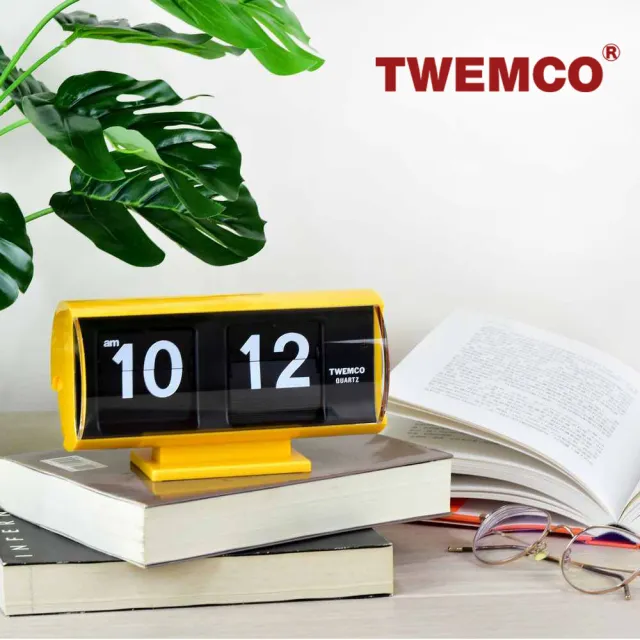 【TWEMCO】QT-30T 翻頁鐘 時鐘 復古半圓(共5色)