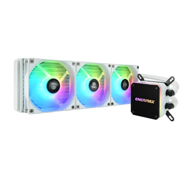 【ENERMAX】保銳科技 虹彩晶凌 LIQMAX III 360 ARGB CPU水冷散熱器(白色)