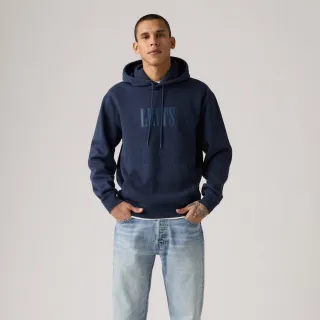 【LEVIS】男款 帽T 抽繩帽T Oversize寬鬆版型 胸前 logo刺繡 男生上衣 人氣新品 38479-0380