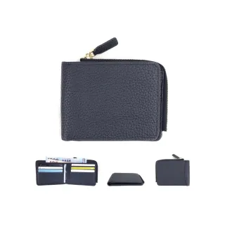 【玩皮工坊】頭層牛皮薄款L型短夾 LH1119 男女士短夾(單色選)