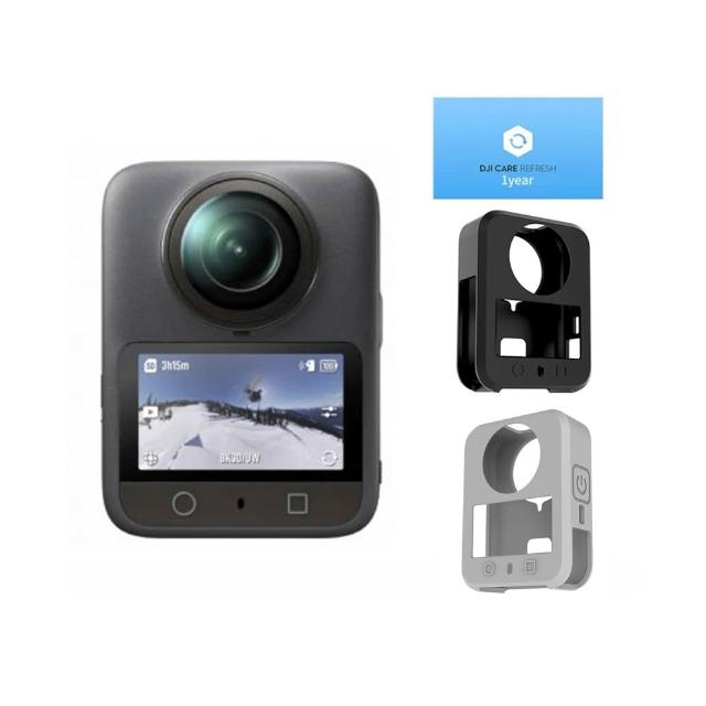 【DJI】OSMO 360 暢拍套裝 全景相機/運動相機|1英吋CMOS|+矽膠套+1年版Care(聯強國際貨)