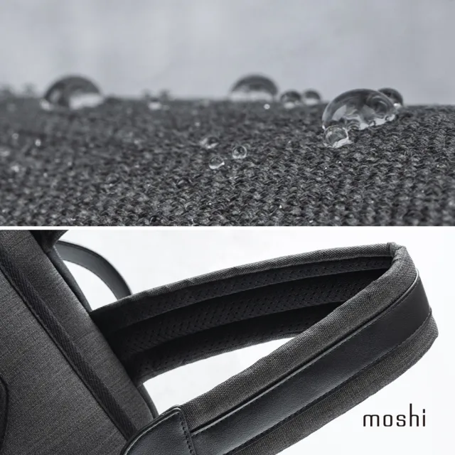 【moshi】Muto 斜肩背/後背/手提 三用電腦包(肩背包 後背包 手提包)