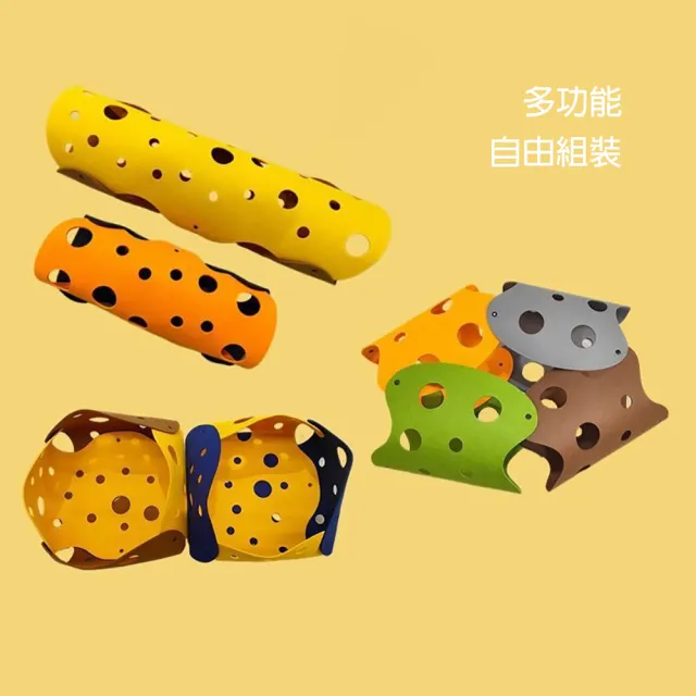 【QHL 酷奇】買一送一 貓咪加厚立體可拼接樹洞隧道(貓窩/寵物睡墊/寵物床)