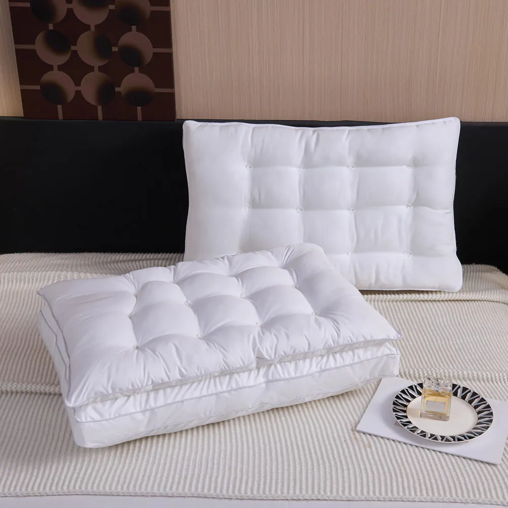 【ISHUR 伊舒爾】雲柔雙層枕2入 雙枕心設計(贈天絲枕套2入/羽絲絨枕/枕頭/枕芯)