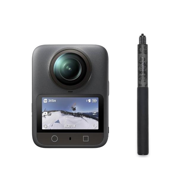 【DJI】OSMO 360標準套裝 全景相機/運動相機|1英吋CMOS+1米高強度碳纖維隱形自拍桿(聯強國際貨)