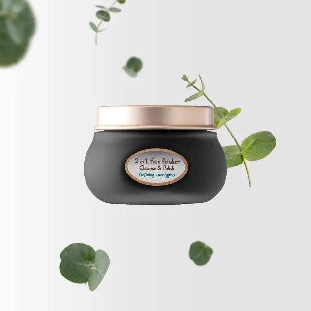 【SABON】官方直營 二合一臉部磨砂膏125ml-死海黑礦泥尤加利
