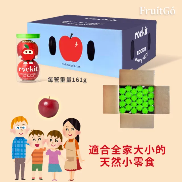 【FruitGo 馥果】紐西蘭 樂淇蘋果24管/大箱直送(#224_2顆/管)(中元普渡 水果送禮)