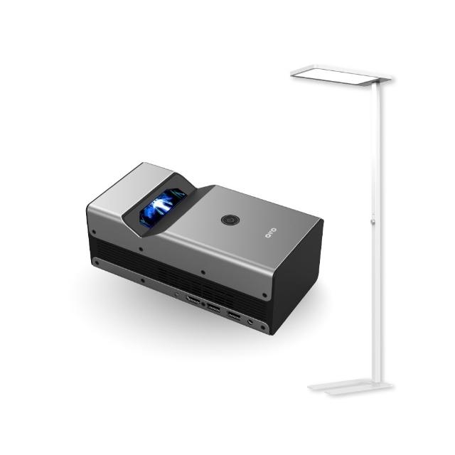 【OVO】1080P超短焦智慧投影機Neo無框電視 強強特惠組(KS1 酷勁黑 娛樂/教學/商用)