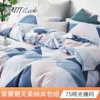 【MIT iLook】買1送1 台灣製萊賽爾天柔絲床包枕套組(單人-多款可選)