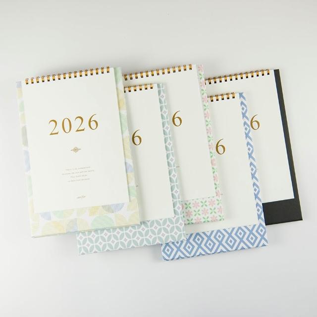 【Conifer 綠的事務】2026年25K時間絮語直式桌曆(年曆 月計畫)